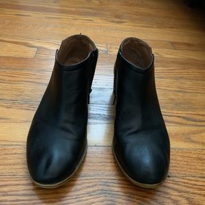 Lucky Brand Black Leather Booties